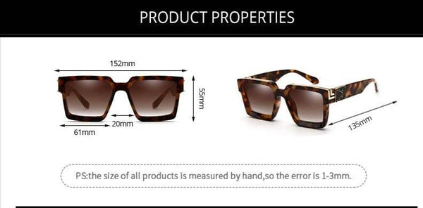 Unisex Square Oversize Eyeglass - SunglassesMart