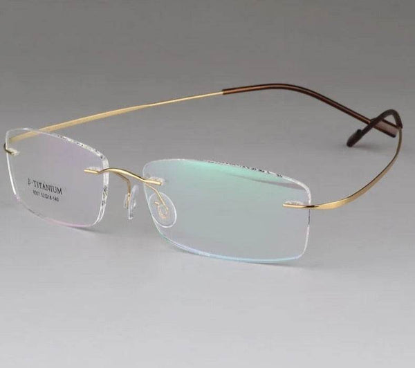 Titanium Unisex Rimless Optical Frame - SunglassesMart