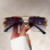 New Double Bridge Gradient UV400 Sunglasses - SunglassesMart